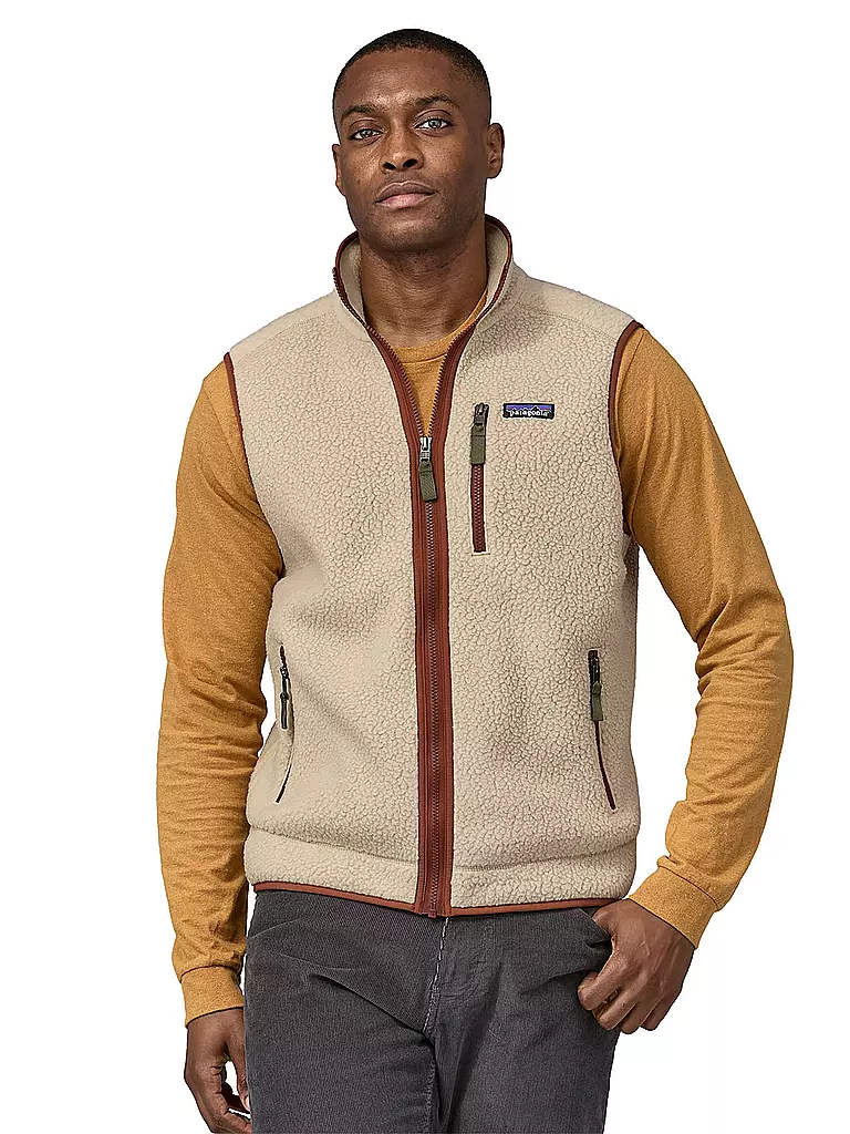 PATAGONIA Fleecegilet M S RETRO PILE VEST beige